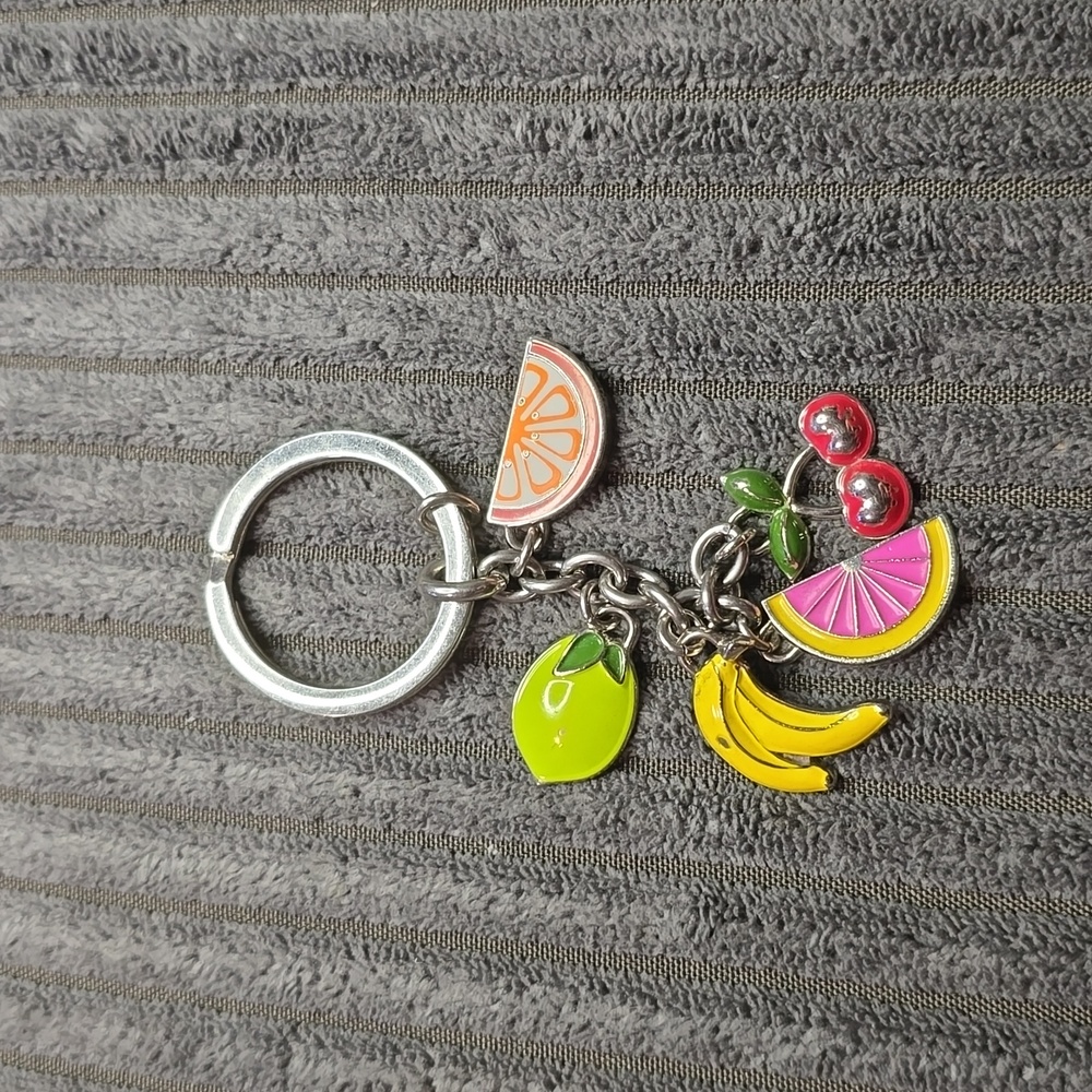 Coach fruit key chain fob